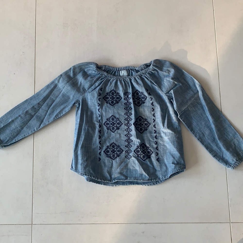 Jean Color Too with Blue Pattern